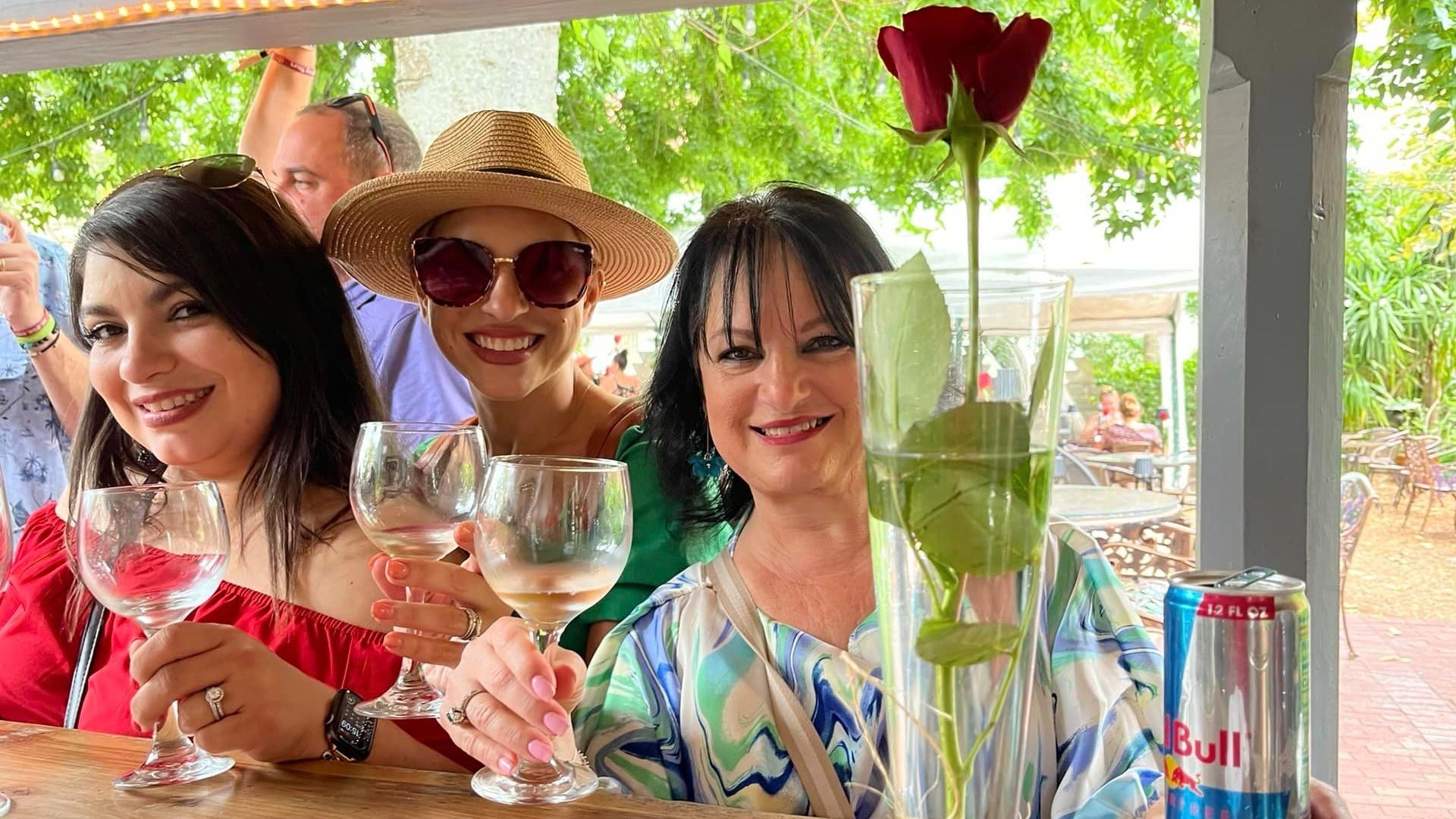 group of women sipping wine in a tasting tour